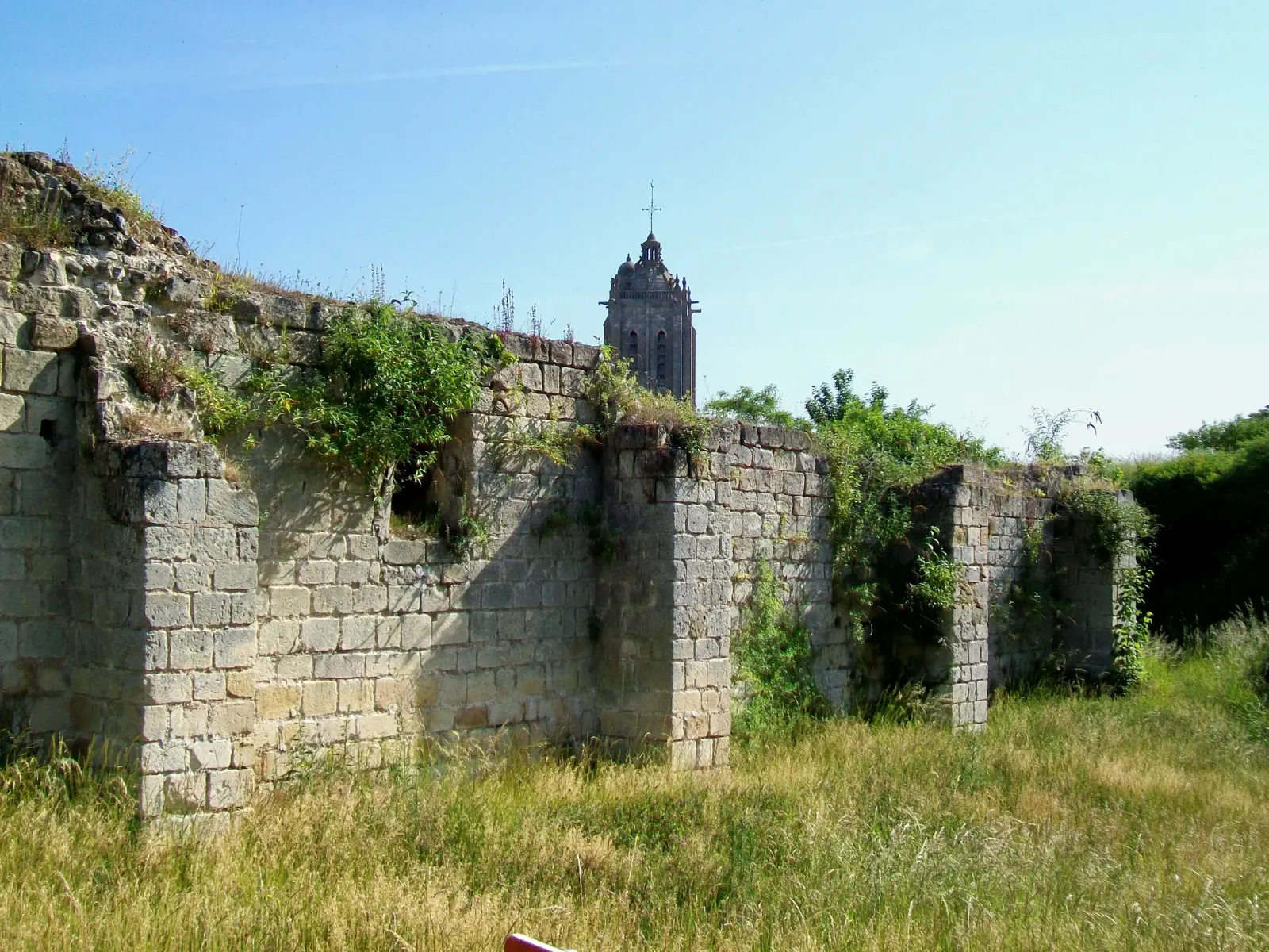 Nettoyage de façade Beaumont-sur-Oise — collégiale Saint-Léonor et le vieux Beaumont